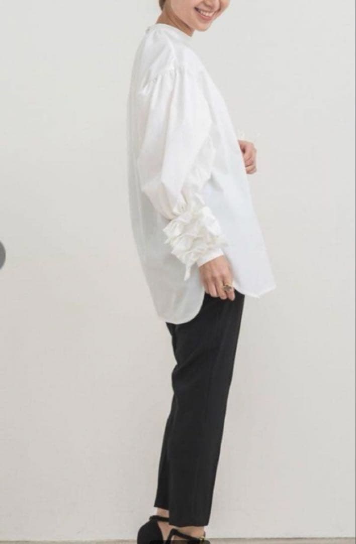 yori shirocon リボンカフスブラウス　美品❣️