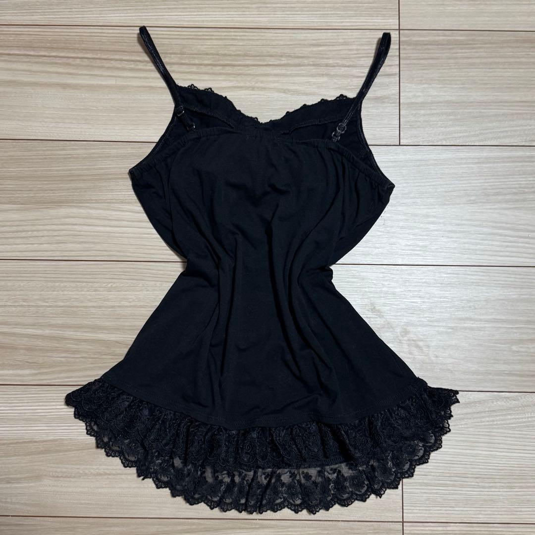 【希少】00s美品 axes femme ビッグ リボン キャミソール 黒 M