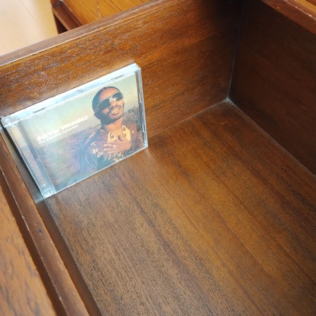 天然木チェスト 4段 ダークブラウン