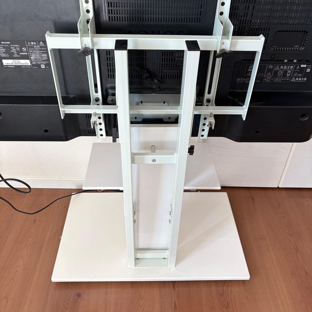 【美品】SHARP 液晶テレビ AQUOS と白色移動式スタンド