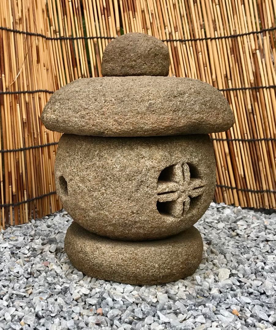 【天然石・箱庭灯篭・石灯篭・茶庭坪庭灯篭】庭石オブジェ置物ガーデニング造園飾り石