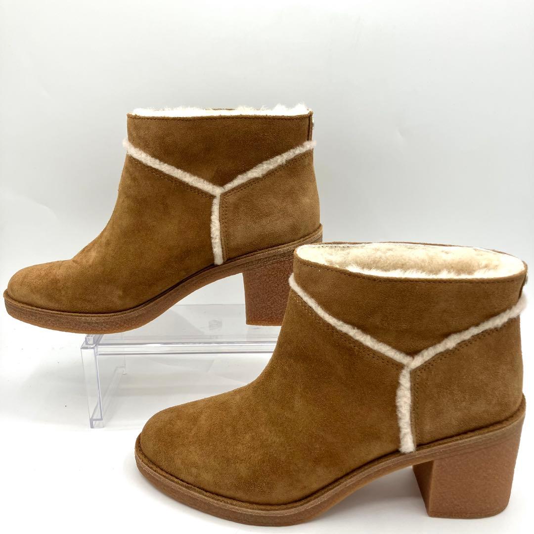 【大人気】　アグ　ケーセン　ショートブーツ　26cm 太ヒール　スエード