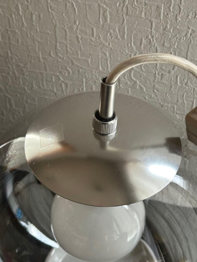 ミッドセンチュリー　ガラス　ペンダントライト　ナショナル　照明　昭和レトロモダン