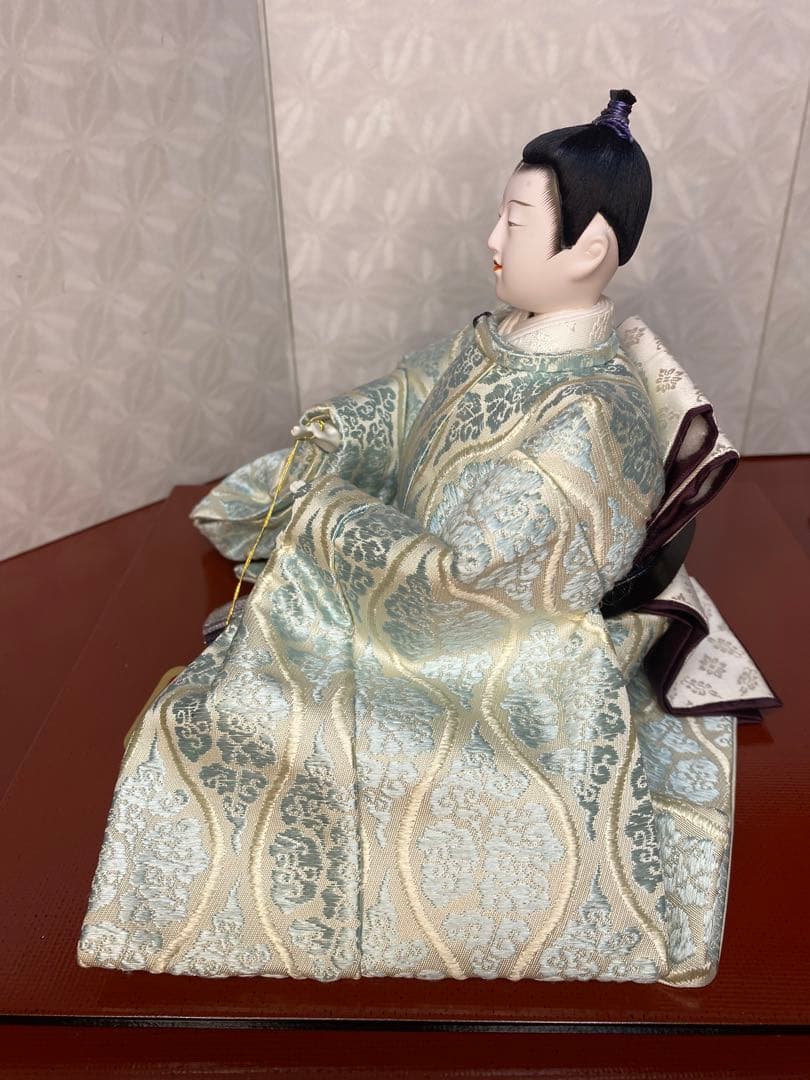 清水久遊　雛人形　親王平飾りセット・間口約８０×奥行約４０×高さ約２８㎝
