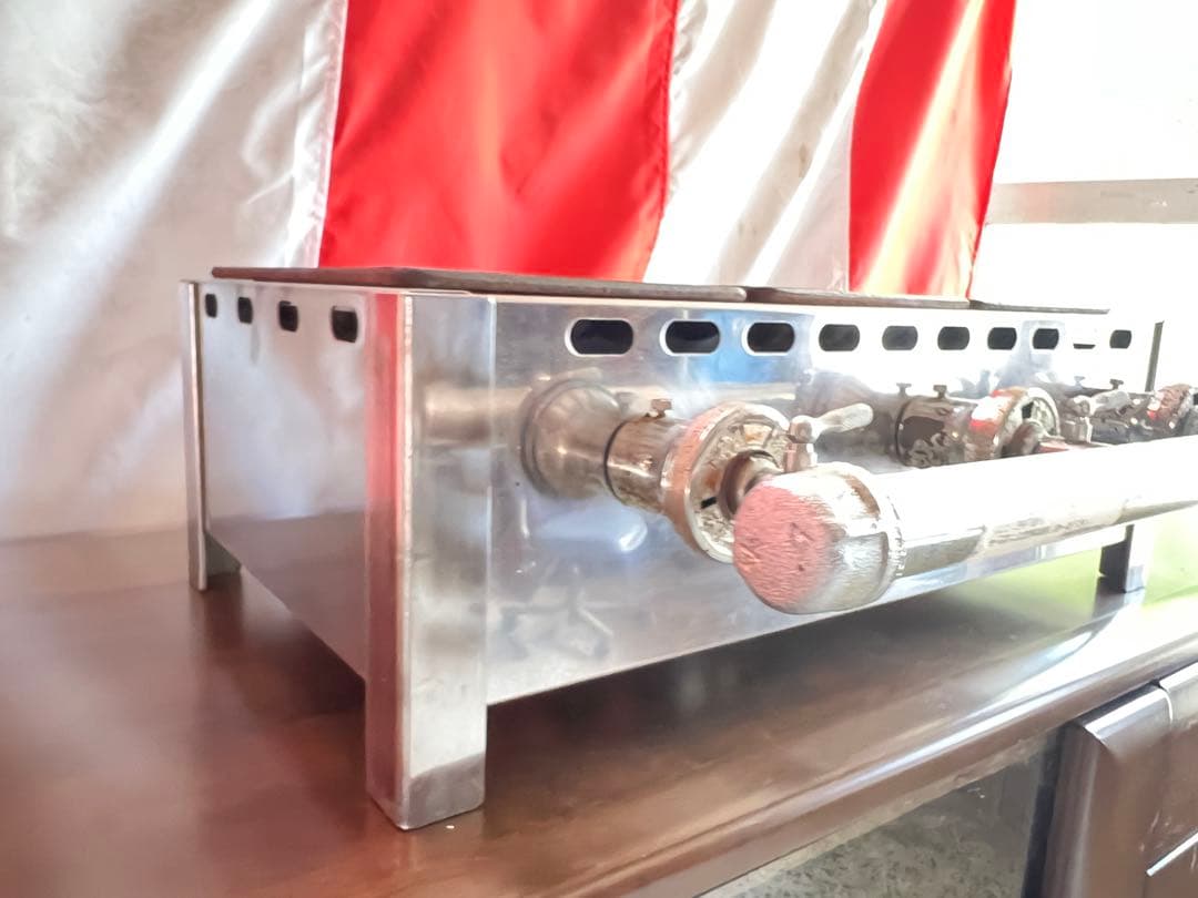 たこ焼き器　業務用　１5穴プレート３枚　45玉　プロパンガス　店舗　屋台　飲食店