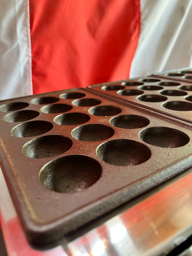 たこ焼き器　業務用　１5穴プレート３枚　45玉　プロパンガス　店舗　屋台　飲食店