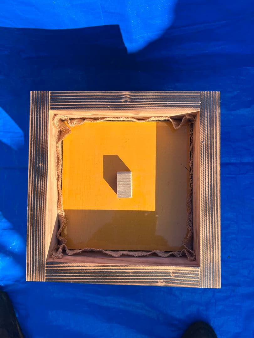 ニホンミツバチ　営巣用巣箱3段　板厚3cm　重箱式巣箱