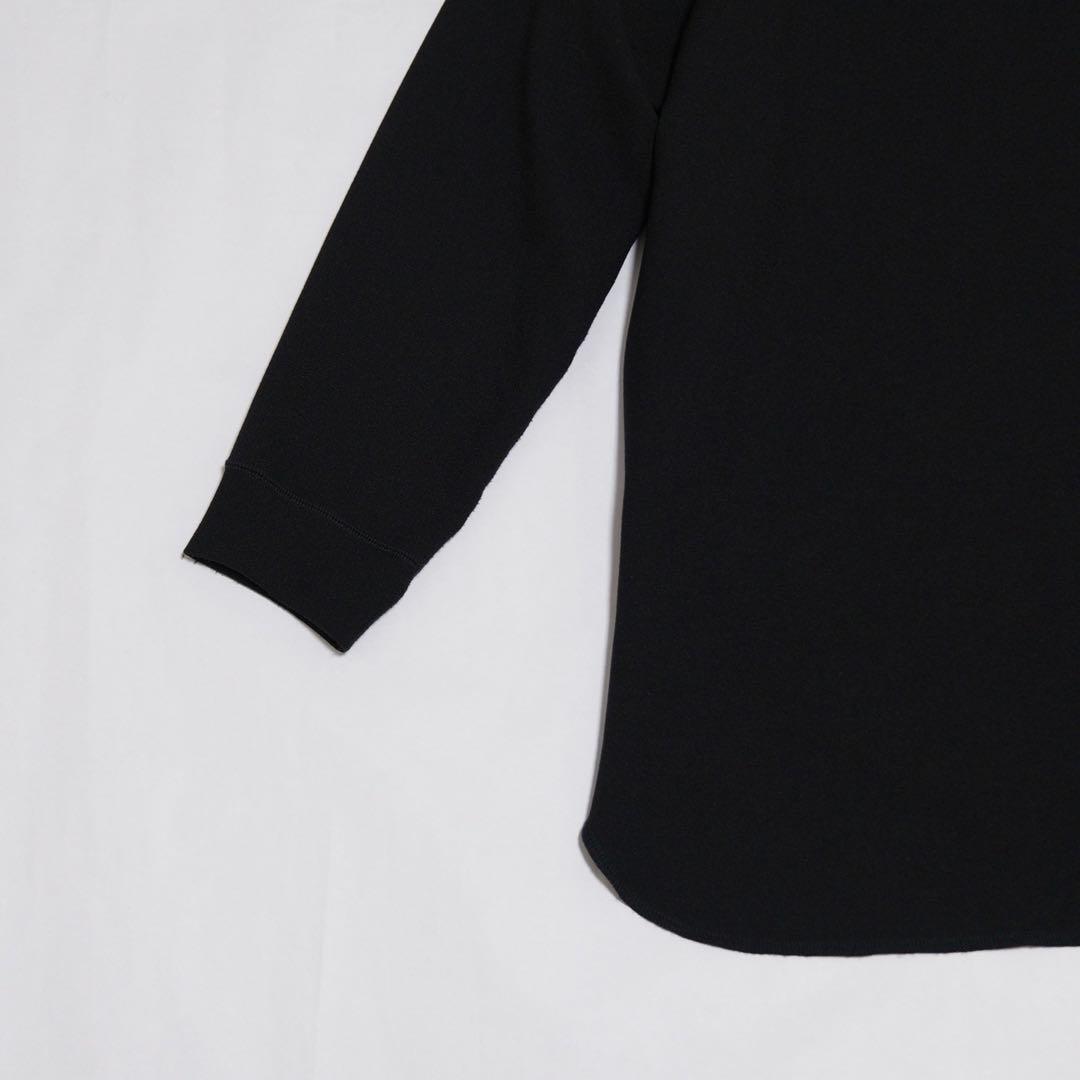 美品　whim gazette Vガゼットプルオーバー　ブラック　36 ゆったり