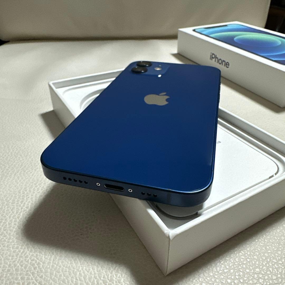 【美品】iPhone 12 64GB ブルー 箱あり