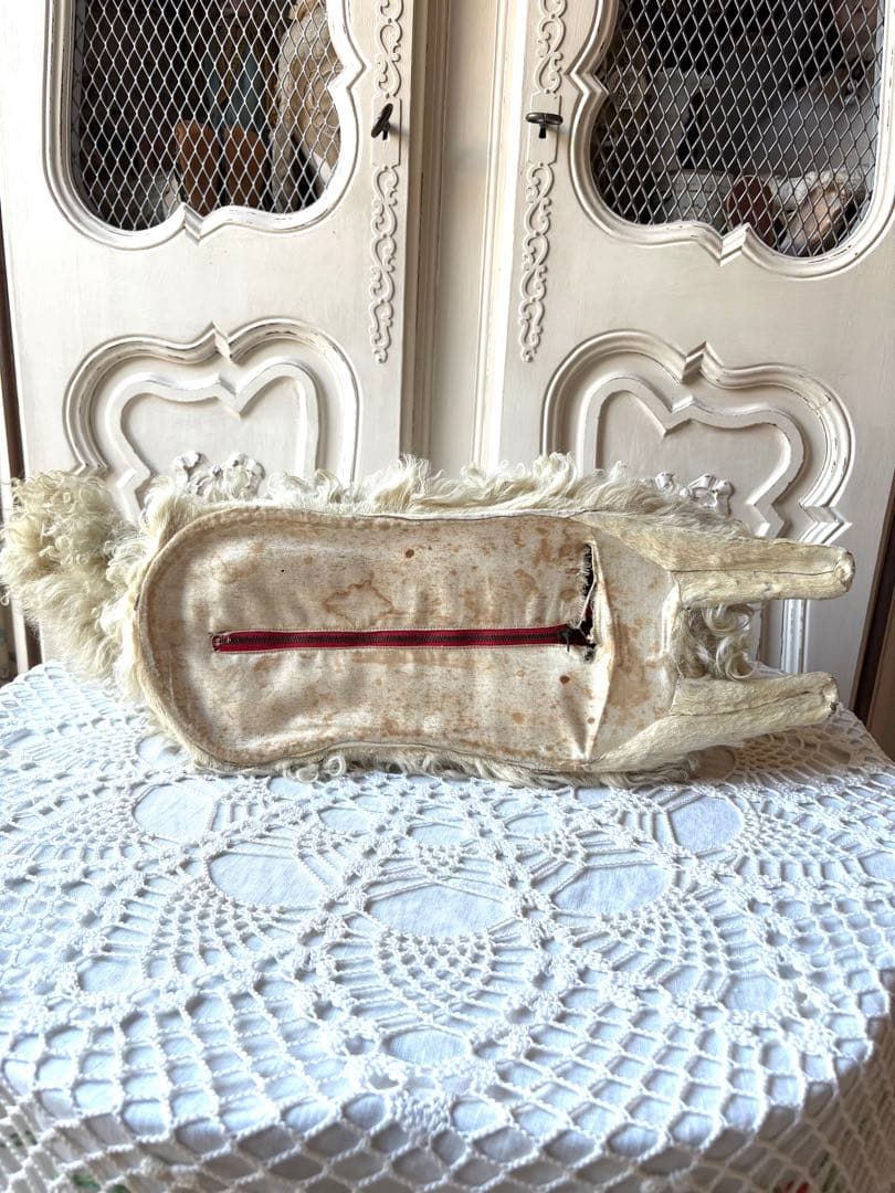 ♡パジャマドッグ　LOULOU フランスアンティーク　コンパニオンドッグ　布花付