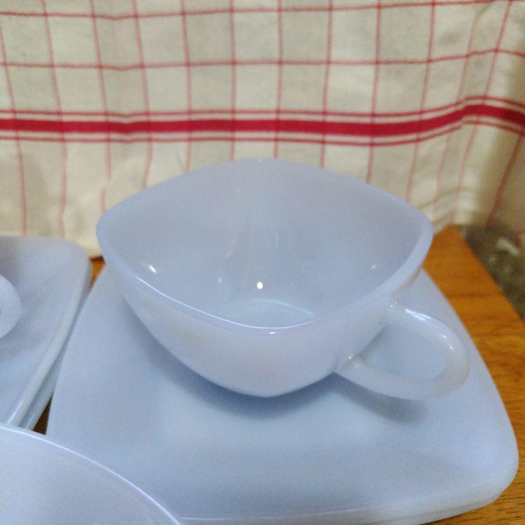 ファイヤーキング ブルー チャーム カップ & ソーサー ４客セット