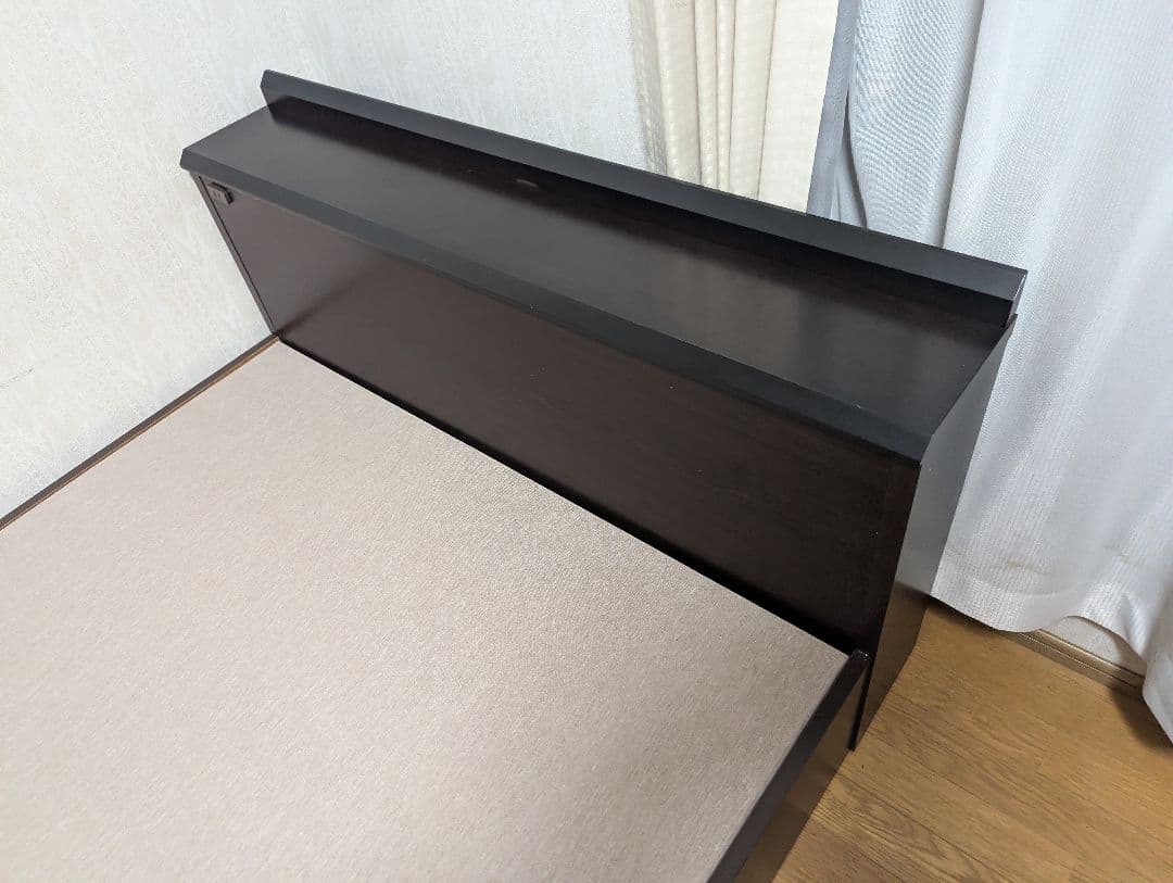 フランスベッド nls-603 ダークブラウン セミダブルベッドフレーム