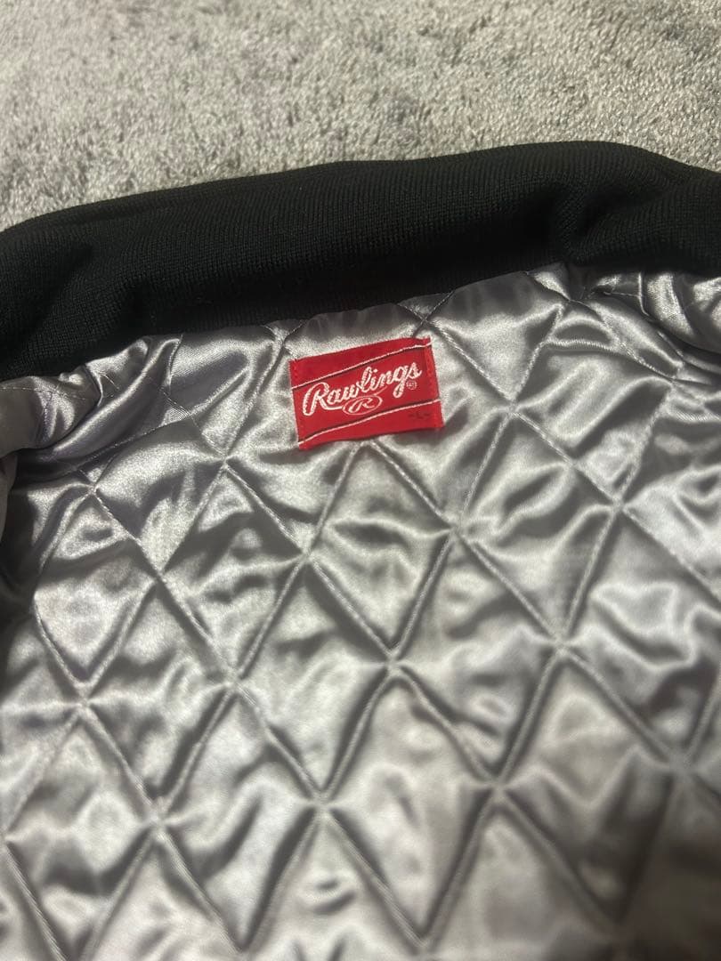 【タグ付き】阪神タイガース スカジャン Lサイズ 刺繍ロゴ Rawlings製