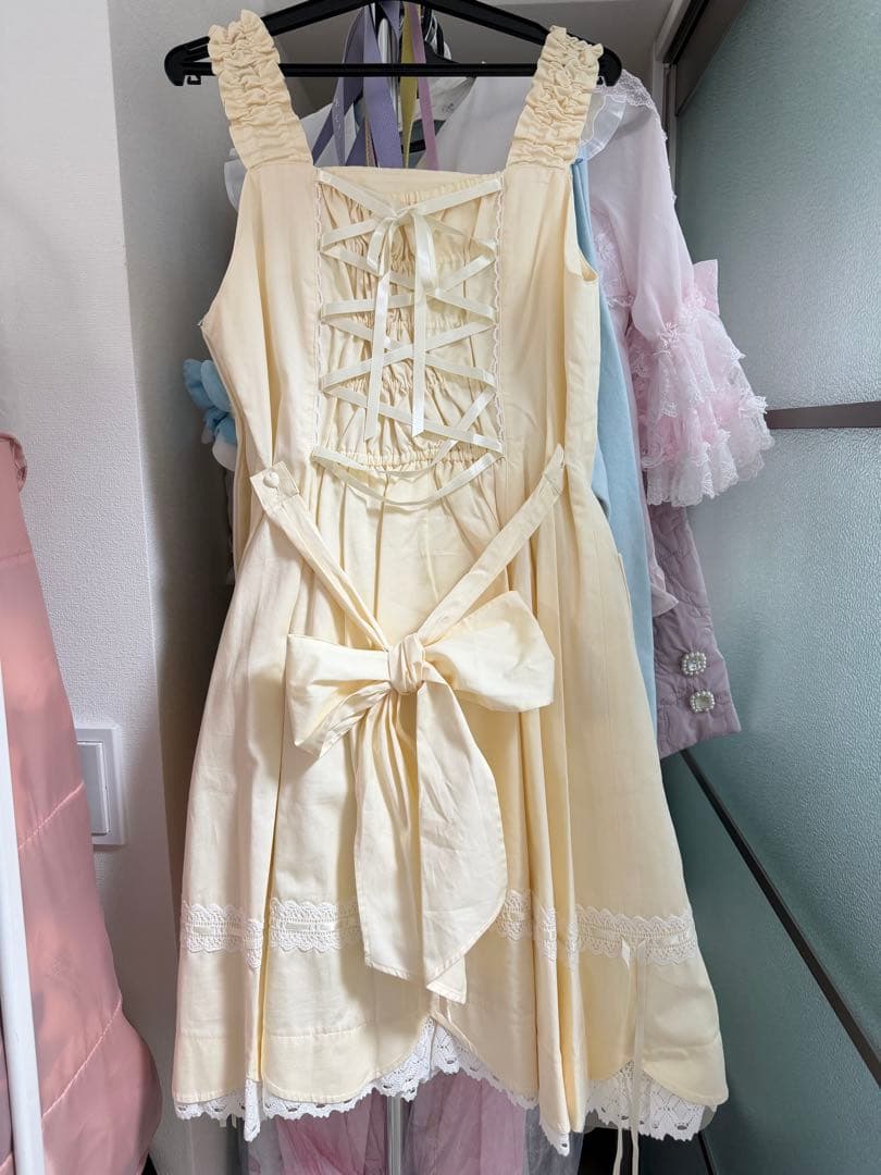 BABY 裾スカラップジャンパースカート