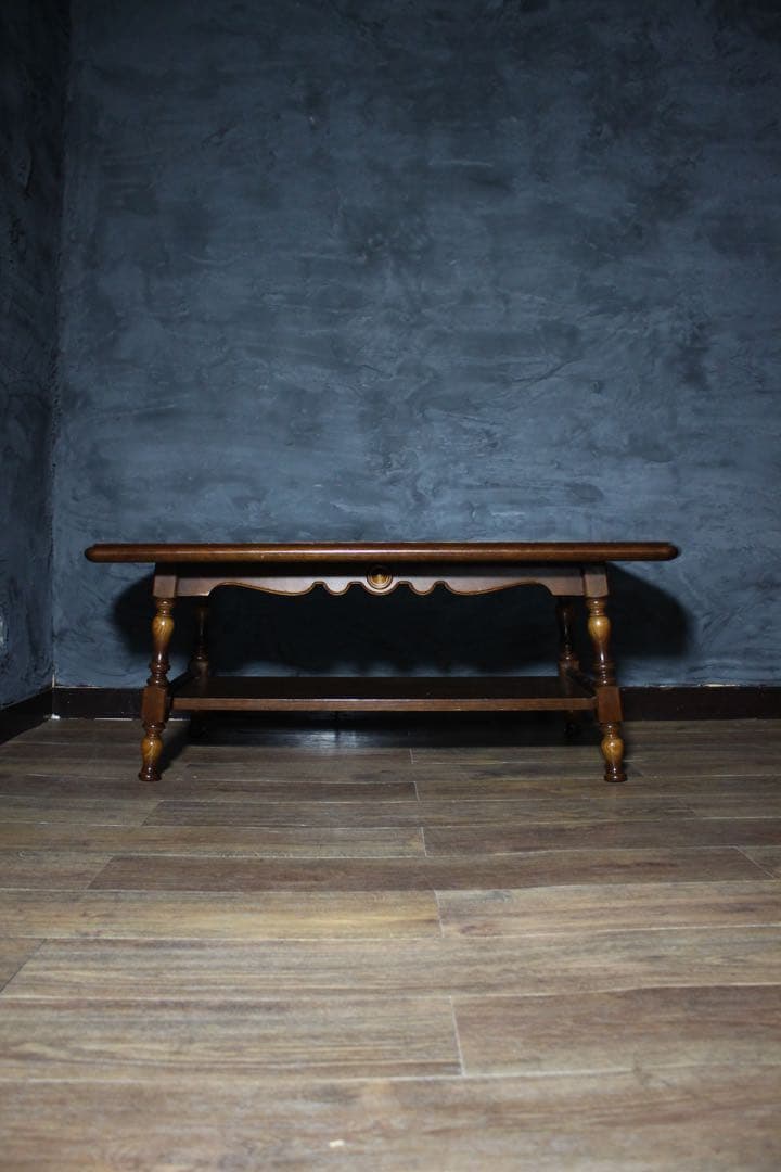 首都圏送無料〜　飛騨産業　12万センターテーブル　穂高　クラシック　レトロ