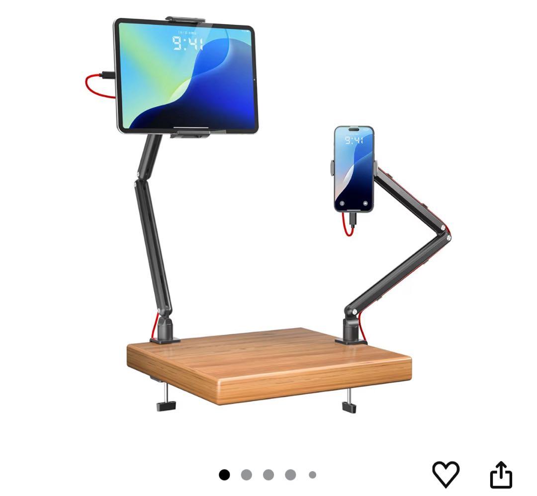 13インチ　4Kディスプレイ モニターアーム付き