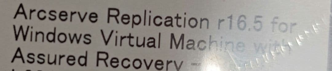 新品Arcserve Rep r16.5 for Win VM with AR