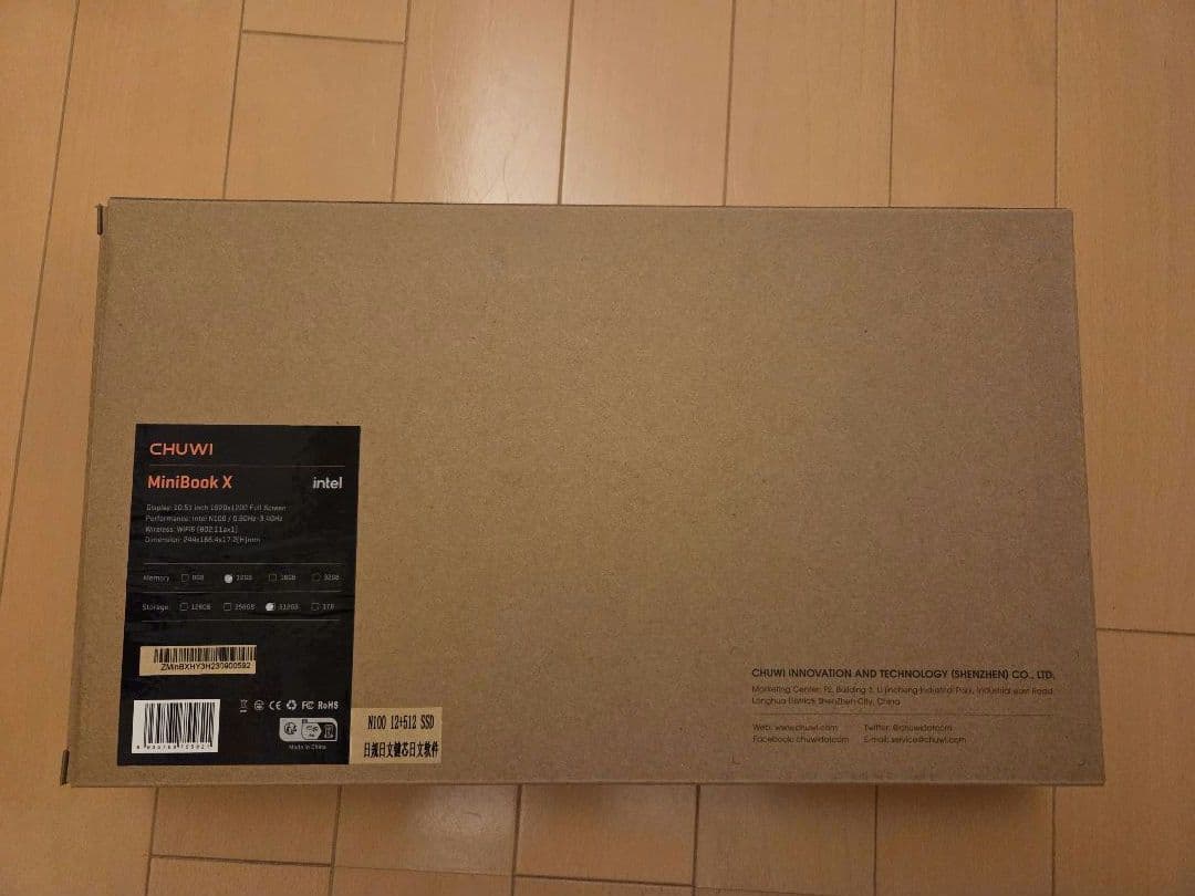 ミニPC CHUWI MiniBook X N100