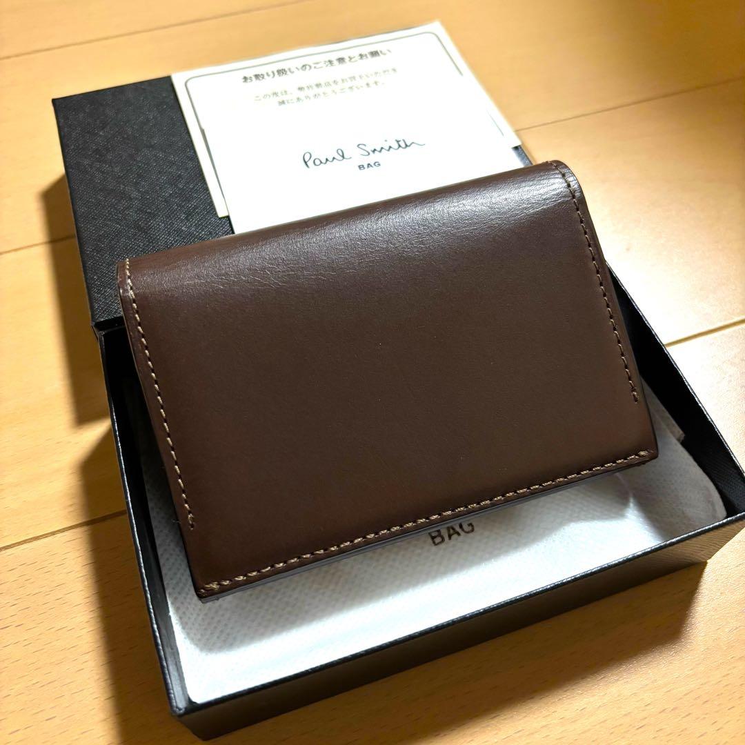 Paul Smith 名刺入れ　オールドレザー2 新品未使用品　ブラウン　完売品