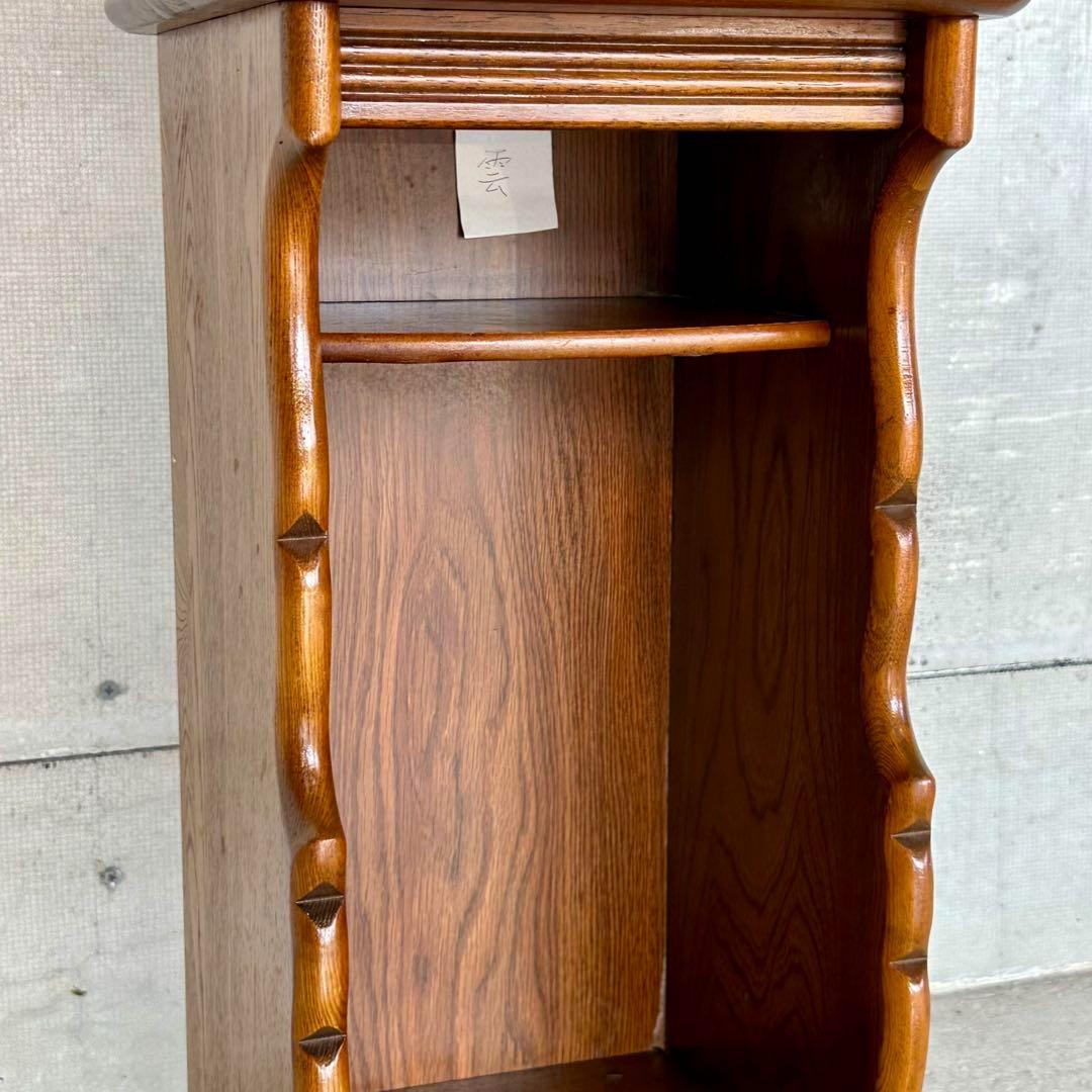 ★70s★ KarImoku カリモク電話台 サイドテーブル 花台 レトロ家具