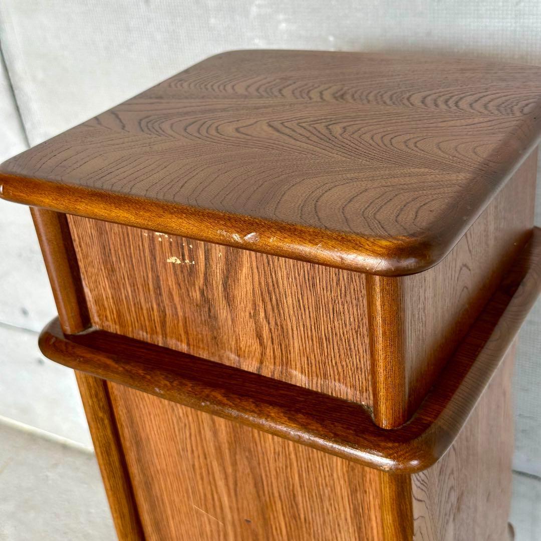 ★70s★ KarImoku カリモク電話台 サイドテーブル 花台 レトロ家具