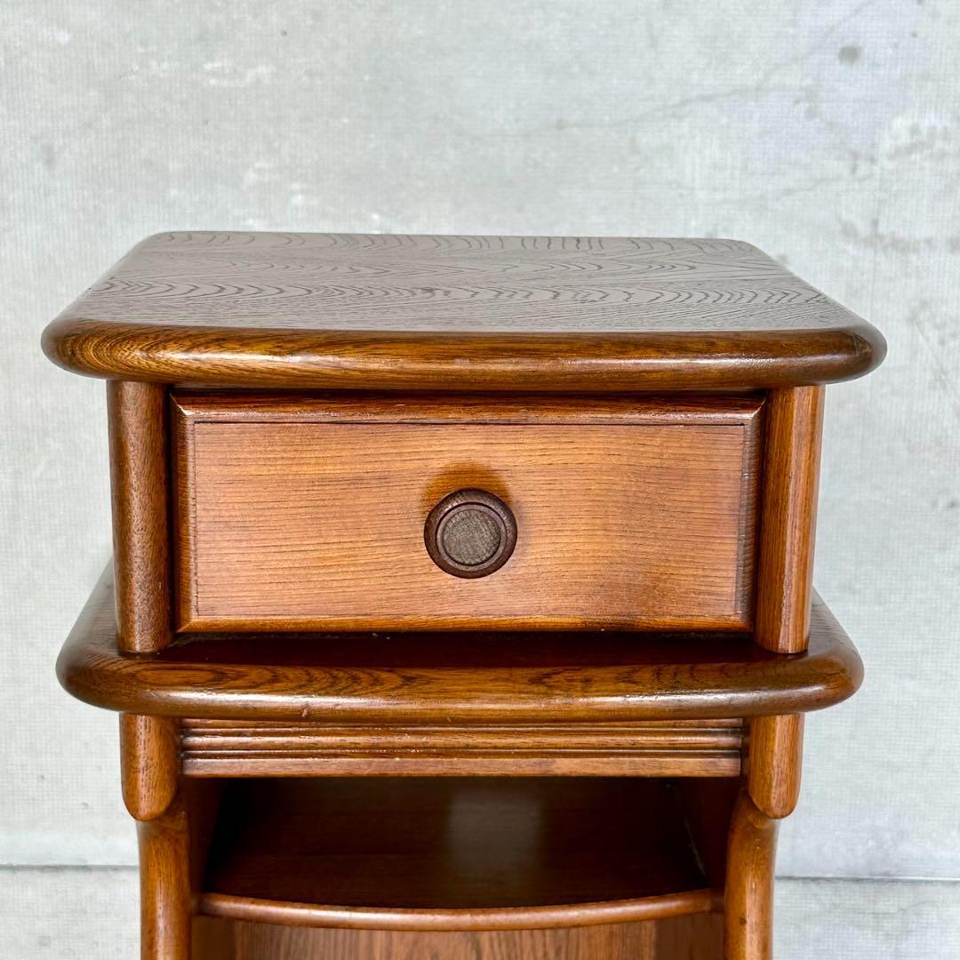 ★70s★ KarImoku カリモク電話台 サイドテーブル 花台 レトロ家具