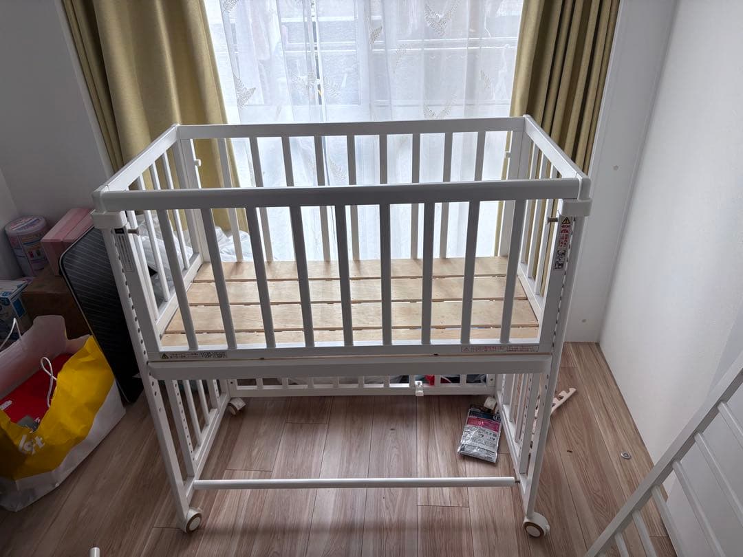 そいねーる＋ロング　yamatoya ヤマトヤ　ホワイト　ベビーベッド　2way