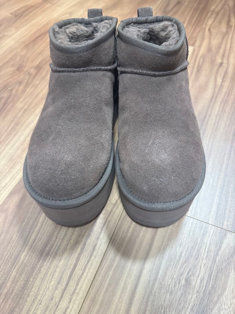 UGG 厚底 ショートブーツ ブラウン 23cm