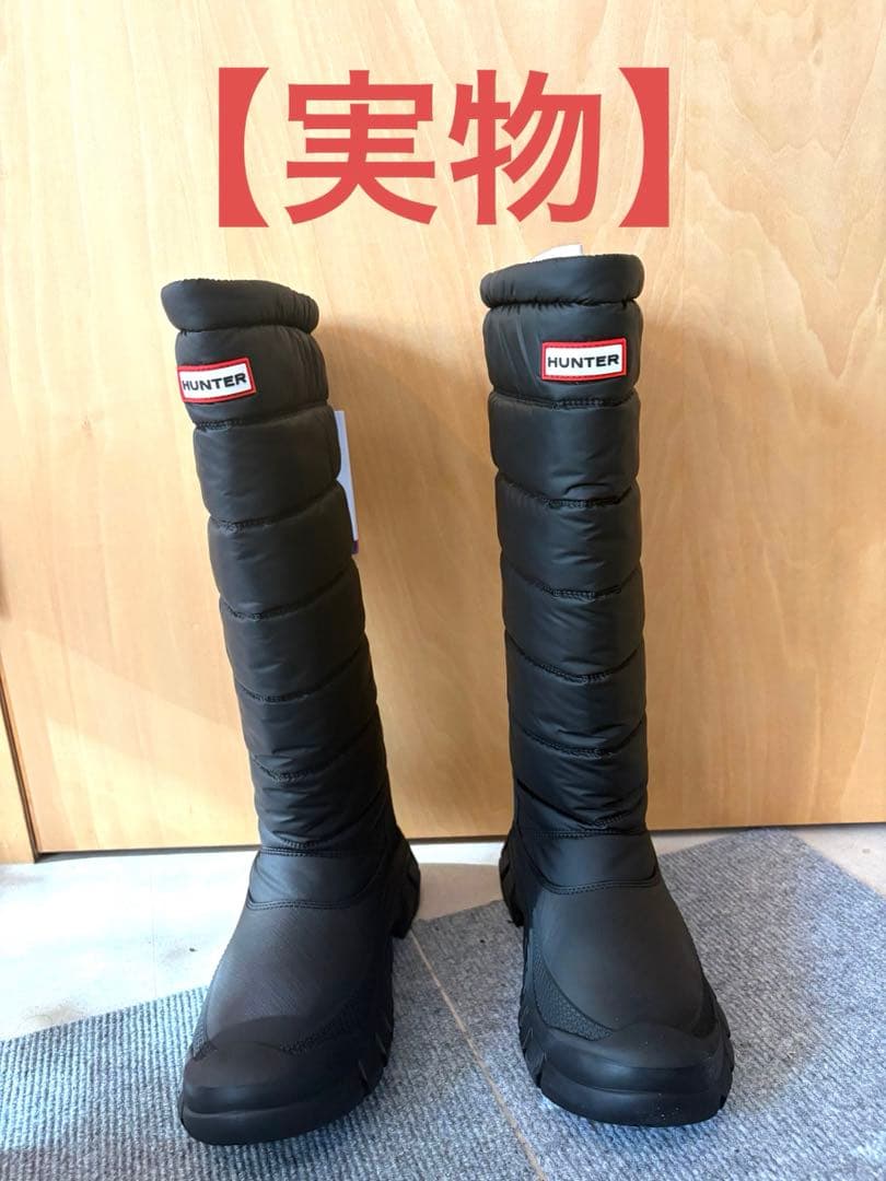 【新品・未使用】　HUNTER スノーブーツ　25cm相当（EU39／UK6）
