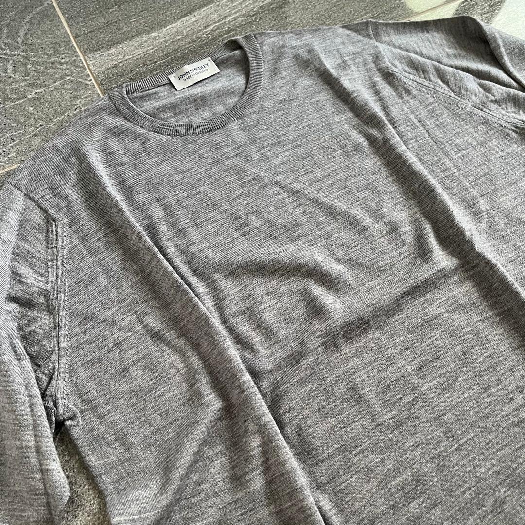 JOHN SMEDLEY SCANLAN クルーネック　グレー