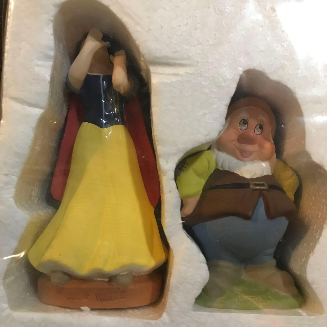 ディズニー　白雪姫　七人の小人　ガーデニング　置物フィギュア