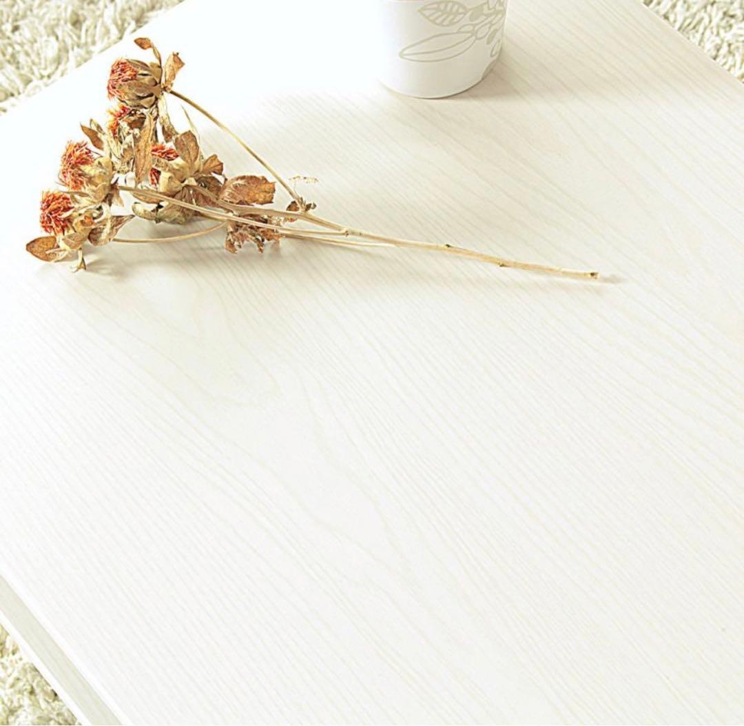 センターテーブル 引き出し付き　ホワイト