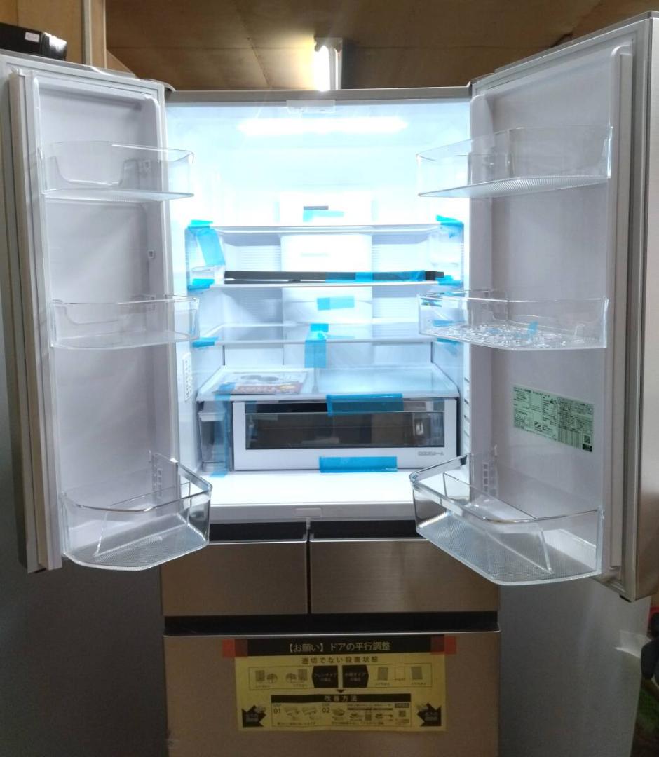 し*ん様 未使用・冷蔵庫 617L ドア 6ドア 日立 R-HWC62T(N)