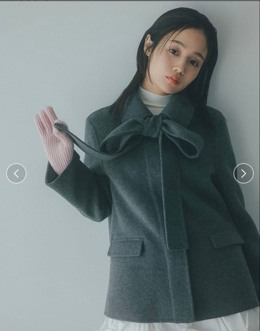 完売品！新品同様　スナイデルsnidel リバーリボンジャケットコート01M