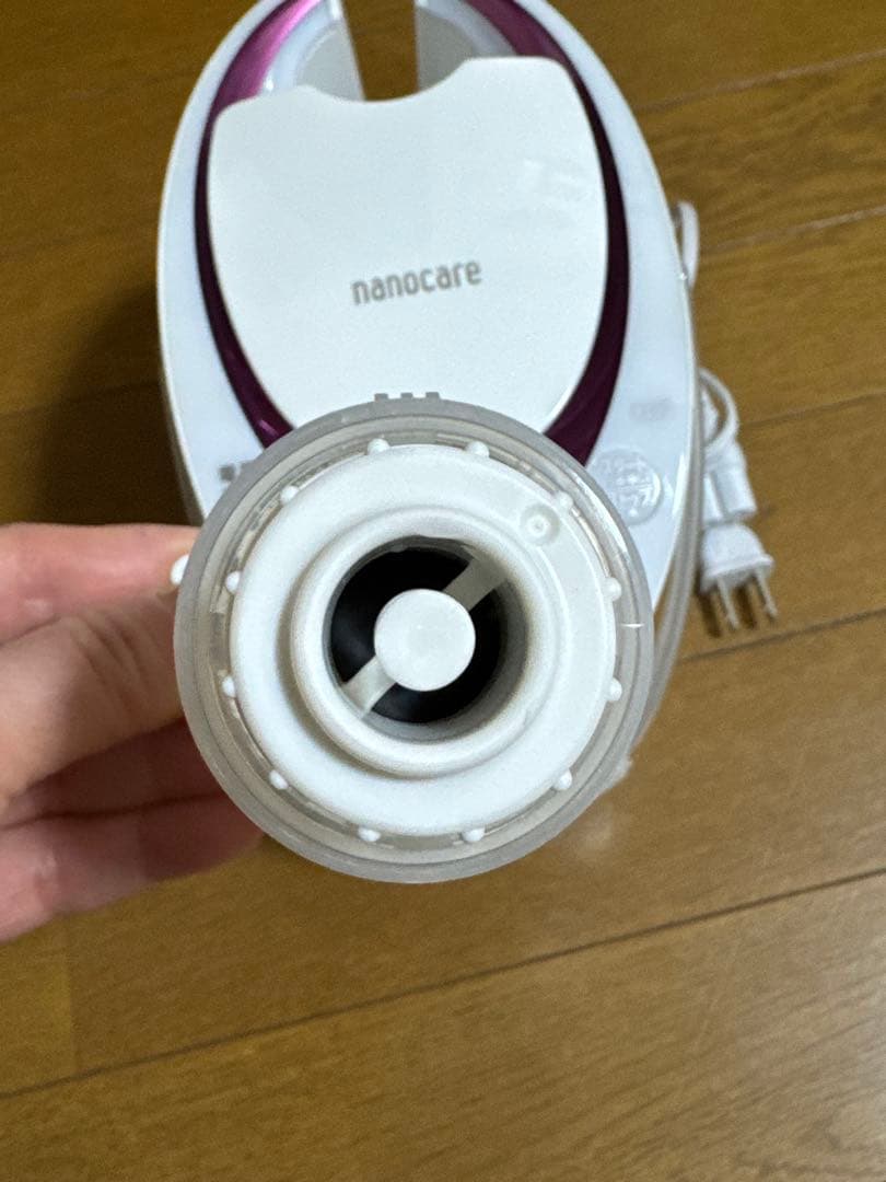 ナノケア フェイススチーマー ホワイト・パープル EH-SA63