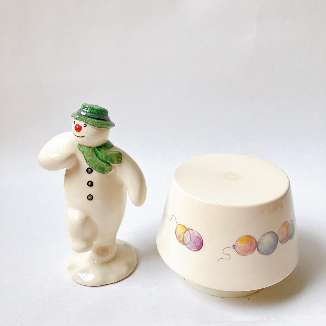 希少☘️レア☘️ロイヤルドルトン　スノーマン　オルゴール　アンティーク