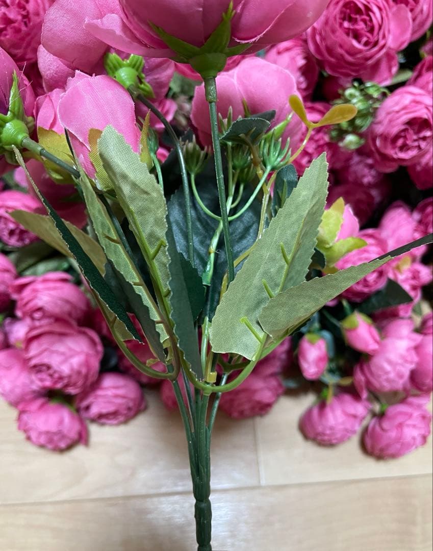 高砂 装花 造花 結婚式 挙式　ピンク　42本