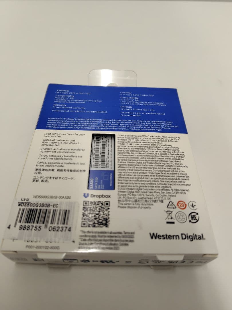 【新品未開封】WD Blue SA510 500GB SATA SSD