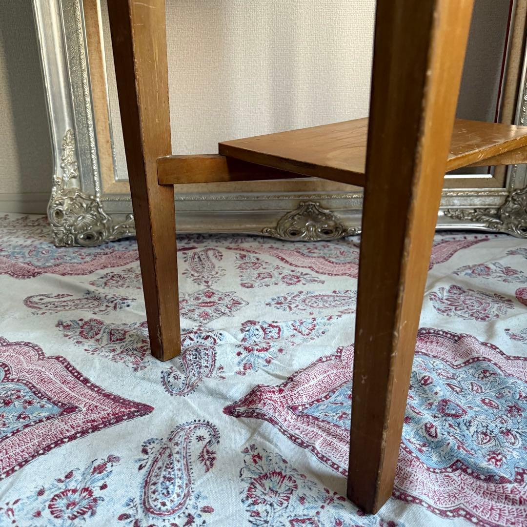 ビンテージ　昭和レトロ　サイドテーブル　花台　古道具　家具　店舗什器　木製