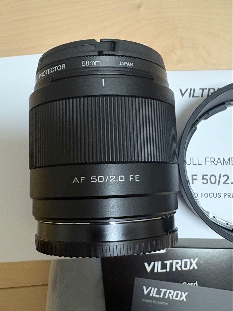 VILTROX AF 50mm F2 FE レンズEマウント 角型フードその他付