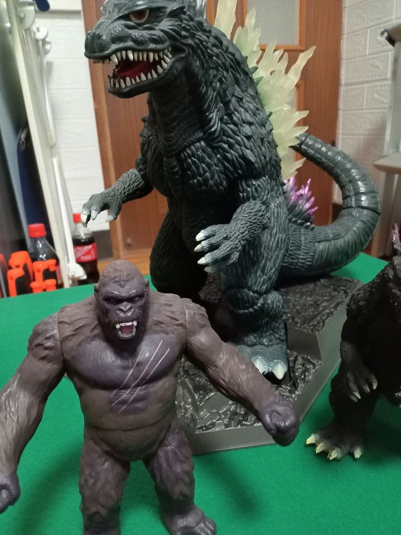 ゴジラ2体・キングコング・ウルトラマン、仮面ライダー フィギュアセット美品