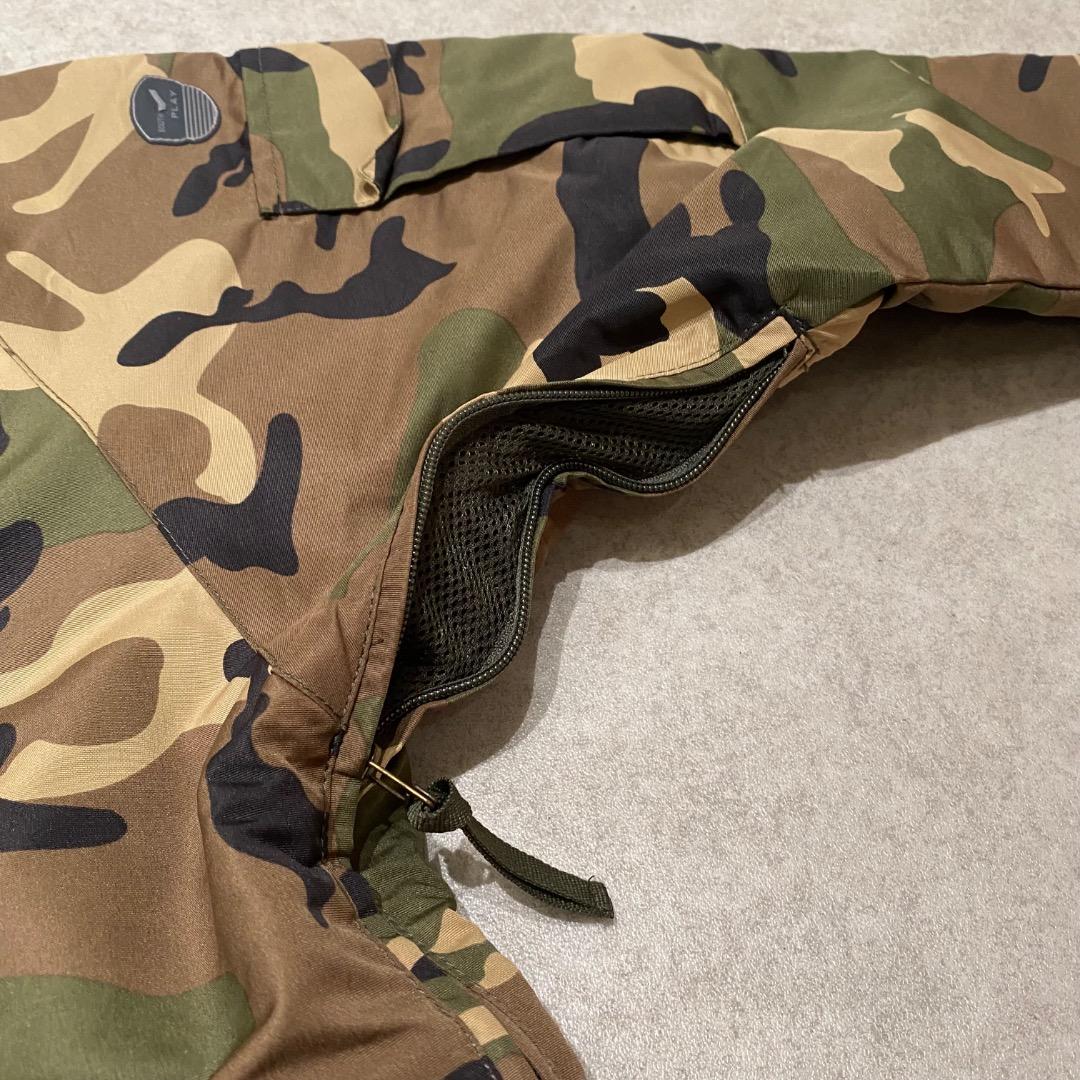 SOUTH PLAY S カモフラ アクティブジャケット マウンテンパーカー