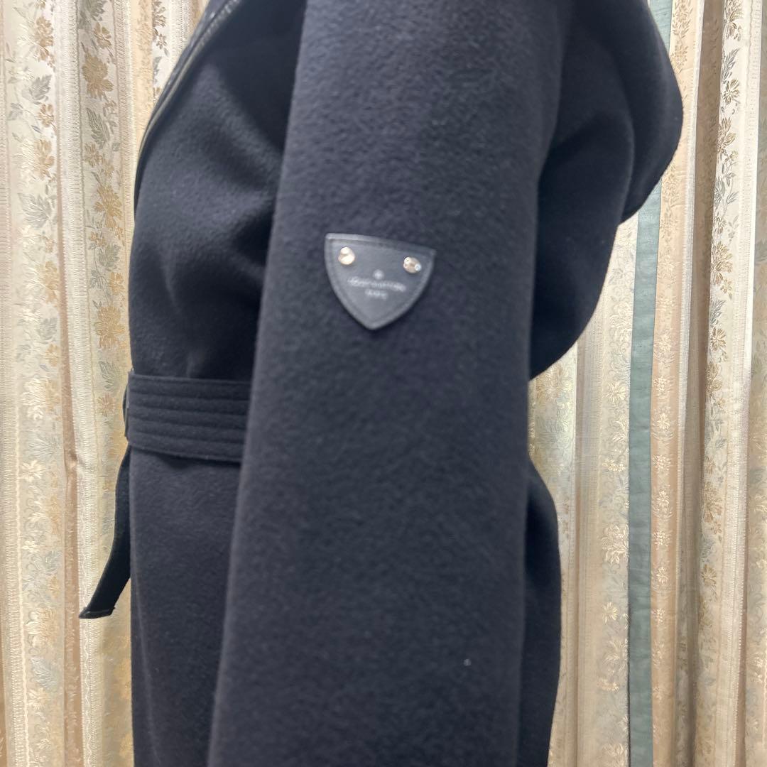 フーデッドラップコート　size38