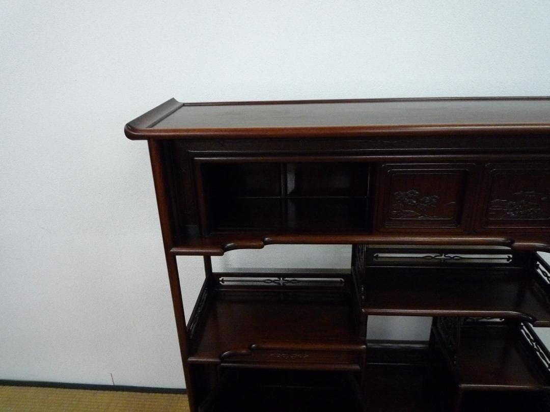 唐木家具　飾り棚