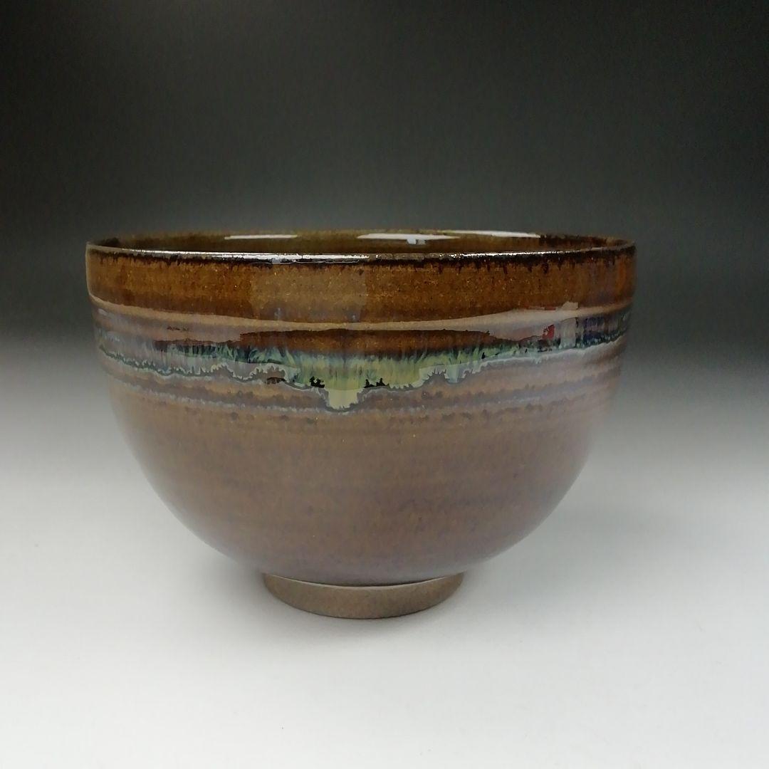 Ｔ５３５　茶碗　『高取茶碗』『高取忍 造』　共箱　抹茶碗　茶道具