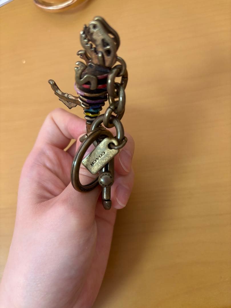 COACH 恐竜骨格キーホルダー キーリング レキシー 希少 キーケース