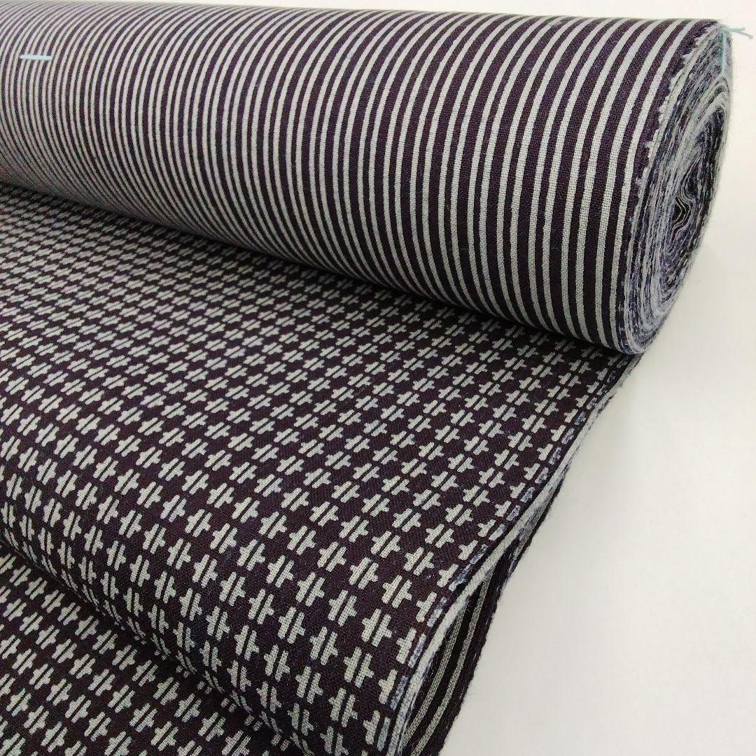 mimissu♡薩摩浴衣　裏柄変り　両面染め　濃紫　東京本染　　#1137