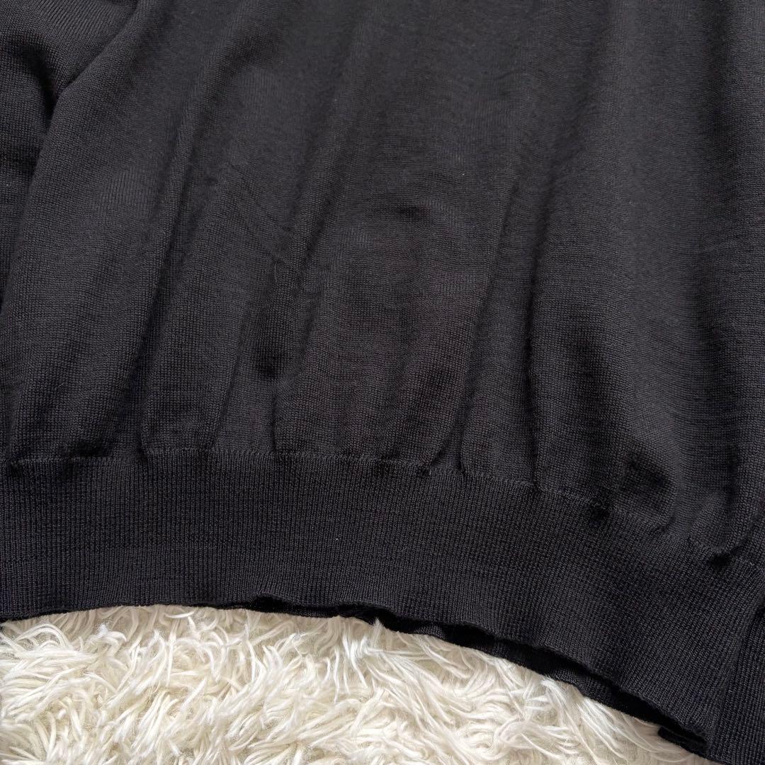 極美品　サルヴァトーレフェラガモ アンサンブル ニット 　シルク　ウール　黒