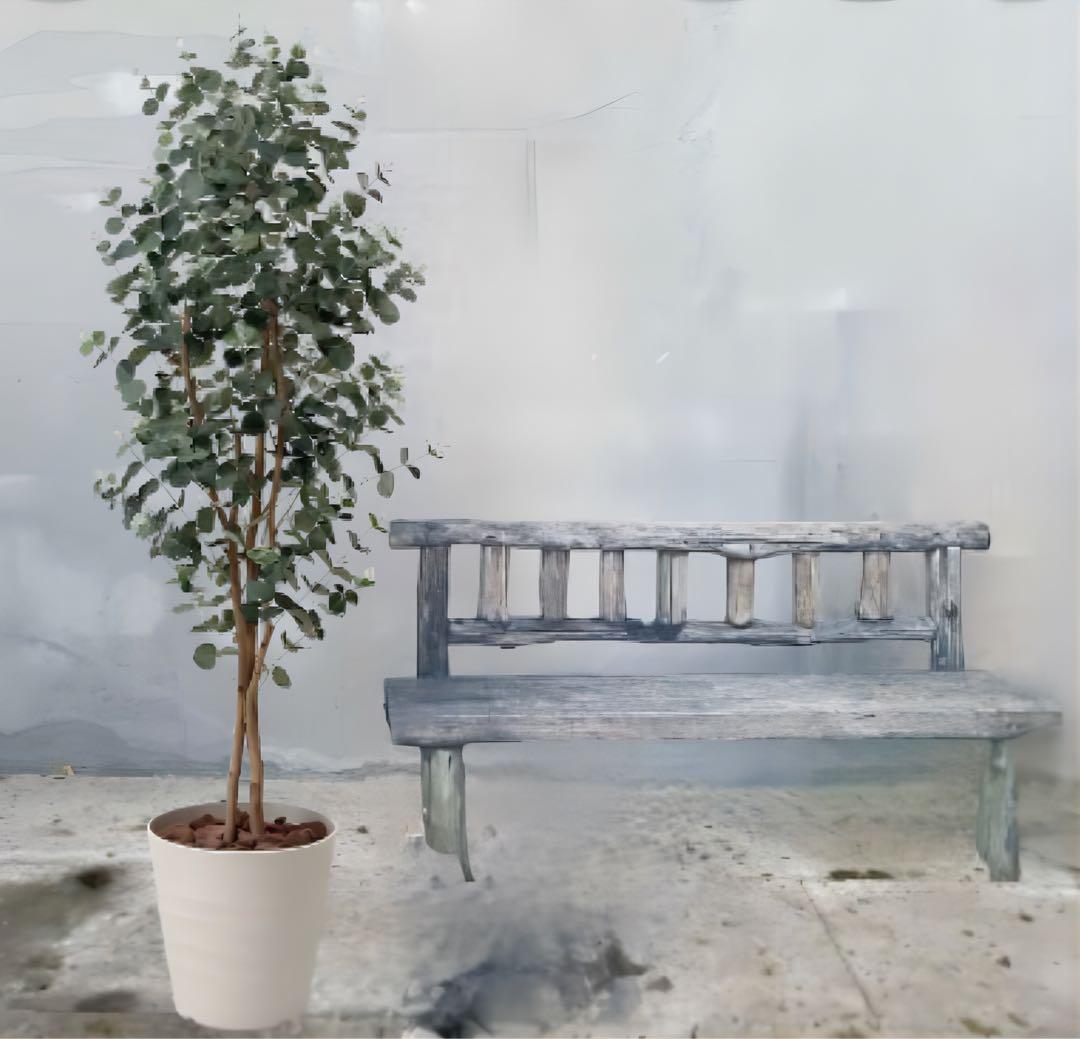 光触媒　人工観葉植物　ウォールグリーン　フェイクグリーン　ユーカリ1.6m