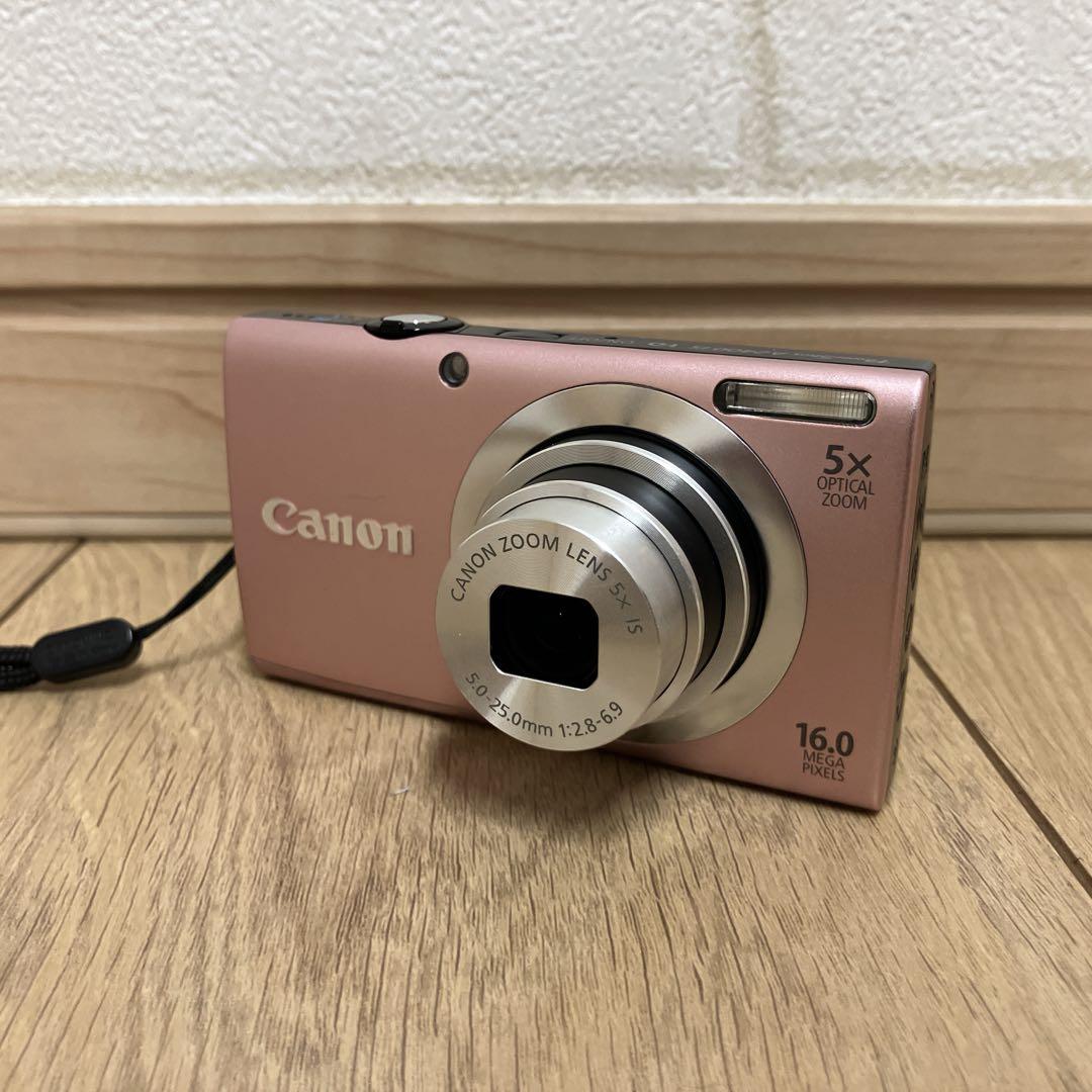 Canon PowerShot A2400 IS ピンク　カメラ　コンデジ